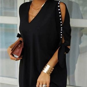 Chic Me Black Pearl Dress